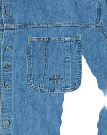 CAMISA VAQUERA CALVIN KLEIN UNISEX AZUL DENIM