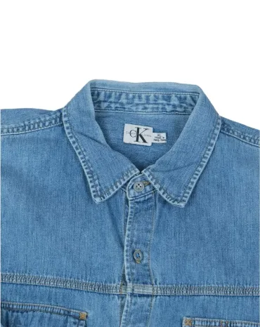 CAMISA VAQUERA CALVIN KLEIN UNISEX AZUL DENIM