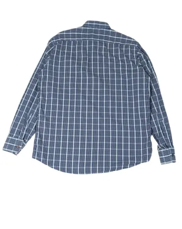 CAMISA CAVALLI CUADROS HOMBRE AZUL MARINO