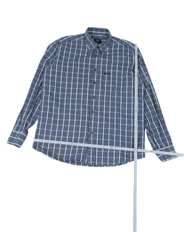 CAMISA CAVALLI CUADROS HOMBRE AZUL MARINO
