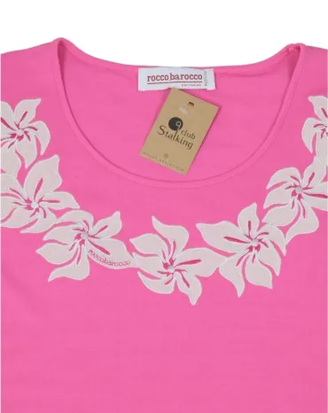 CAMISETA ROCCOBAROCCO MUJER ROSA FUCSIA