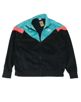 TRACK JACKET PUMA HOMBRE NEGRO Y TURQUESA