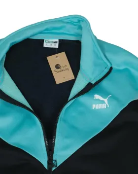 TRACK JACKET PUMA HOMBRE NEGRO Y TURQUESA