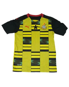 CAMISETA DE FÚTBOL SELECCIÓN DE GHANA PUMA AMARILLA Y NEGRA