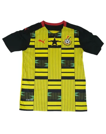 CAMISETA DE FÚTBOL SELECCIÓN DE GHANA PUMA AMARILLA Y NEGRA