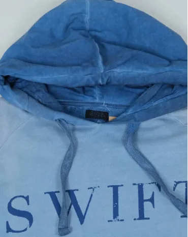 SUDADERA CON CAPUCHA RIFLE UNISEX AZUL DEGRADADO