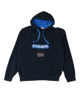 SUDADERA CON CAPUCHA NAPAPIJRI UNISEX AZUL MARINO