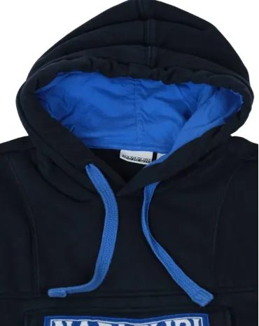 SUDADERA CON CAPUCHA NAPAPIJRI UNISEX AZUL MARINO