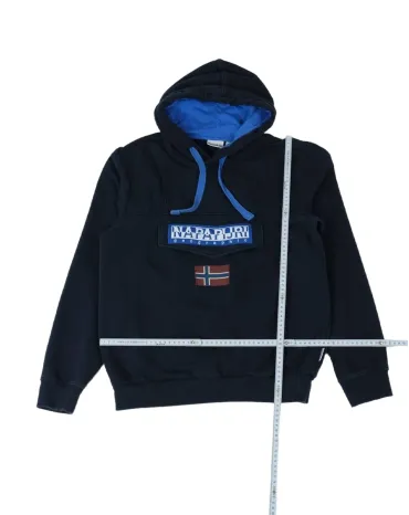 SUDADERA CON CAPUCHA NAPAPIJRI UNISEX AZUL MARINO