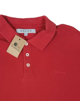 POLO MANGA LARGA BELFE HOMBRE ROJO