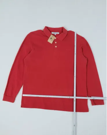 POLO MANGA LARGA BELFE HOMBRE ROJO