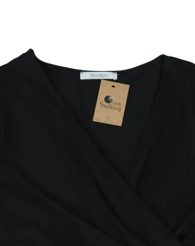 BLUSA CRUZADA MAXMARA MUJER NEGRO