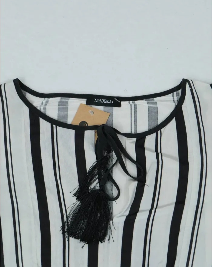 BLUSA MAX&Co MUJER BLANCO Y NEGRO