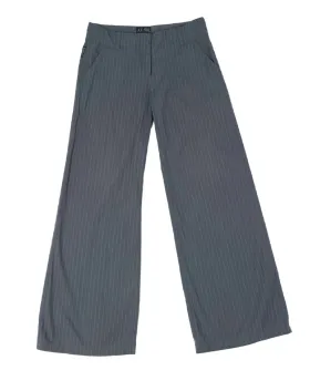 PANTALÓN ARMANI JEANS MUJER GRIS CON RAYAS BLANCAS