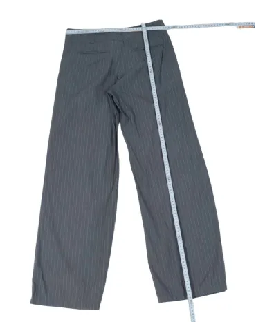 PANTALÓN ARMANI JEANS MUJER GRIS CON RAYAS BLANCAS