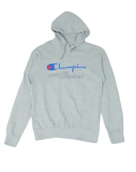 SUDADERA CON CAPUCHA CHAMPION UNISEX GRIS CLARO