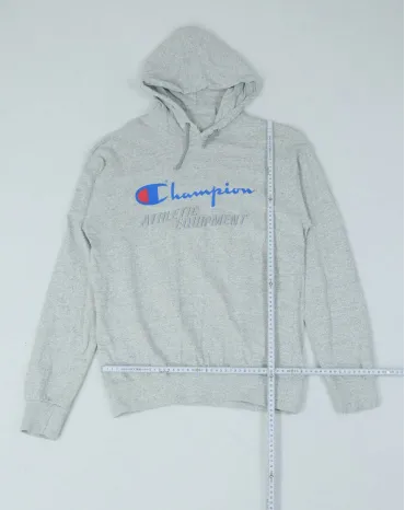 SUDADERA CON CAPUCHA CHAMPION UNISEX GRIS CLARO