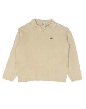 JERSEY CUELLO POLO LACOSTE HOMBRE BEIGE