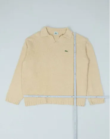 JERSEY CUELLO POLO LACOSTE HOMBRE BEIGE