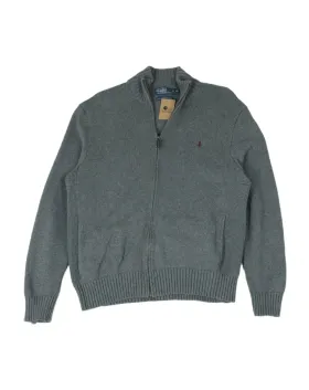 CÁRDIGAN CON CREMALLERA POLO BY RALPH LAUREN HOMBRE GRIS