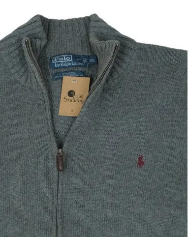 CÁRDIGAN CON CREMALLERA POLO BY RALPH LAUREN HOMBRE GRIS