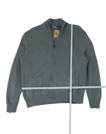 CÁRDIGAN CON CREMALLERA POLO BY RALPH LAUREN HOMBRE GRIS