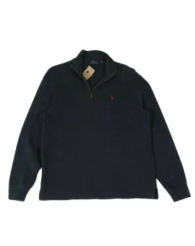 JERSEY CUELLO ALTO CON CREMALLERA POLO RALPH LAUREN HOMBRE GRIS ANTRACITA