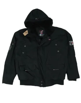 CAZADORA CON CAPUCHA GEOGRAPHICAL NORWAY HOMBRE NEGRO