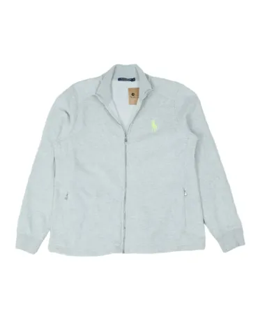 SUDADERA CON CREMALLERA RALPH LAUREN HOMBRE GRIS CLARO