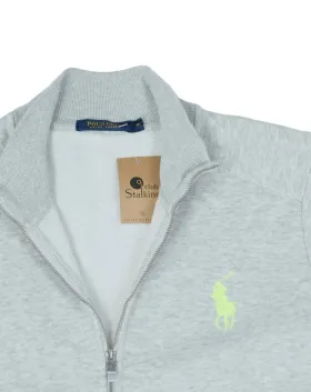 SUDADERA CON CREMALLERA RALPH LAUREN HOMBRE GRIS CLARO