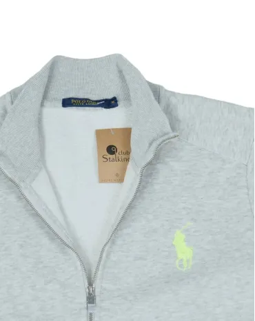 SUDADERA CON CREMALLERA RALPH LAUREN HOMBRE GRIS CLARO