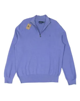 JERSEY MEDIA CREMALLERA POLO RALPH LAUREN HOMBRE LILA