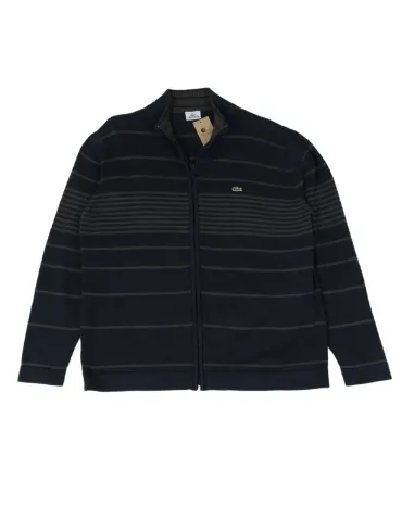 CÁRDIGAN CREMALLERA LACOSTE HOMBRE AZUL MARINO
