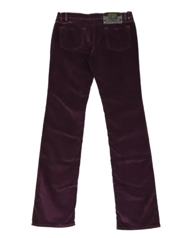 PANTALÓN PANA MUJER BURDEOS