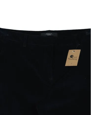 PANTALÓN MAXMARA DE PANA MUJER AZUL MARINO