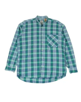 CAMISA LEVIS DE CUADROS HOMBRE VERDE Y AZUL