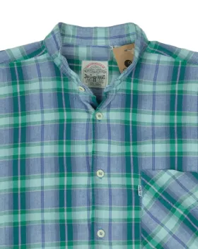 CAMISA LEVIS DE CUADROS HOMBRE VERDE Y AZUL