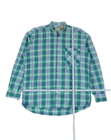 CAMISA LEVIS DE CUADROS HOMBRE VERDE Y AZUL