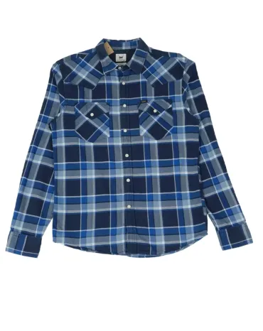 CAMISA DE CUADROS LEE HOMBRE AZUL MARINO