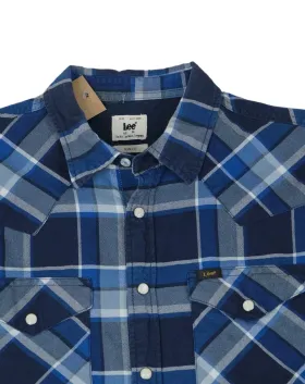 CAMISA DE CUADROS LEE HOMBRE AZUL MARINO