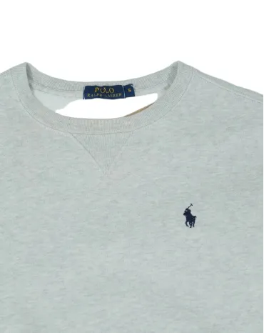 SUDADERA CUELLO REDONDO POLO RALPH LAUREN HOMBRE GRIS CLARO