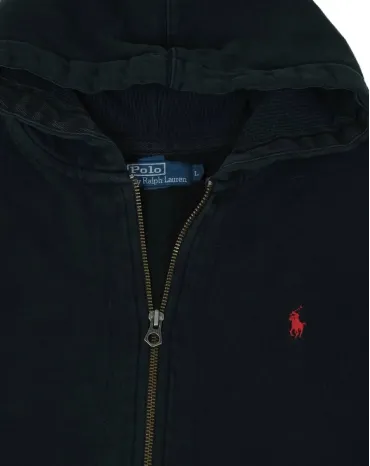 SUDADERA CON CREMALLERA POLO RALPH LAUREN HOMBRE NEGRA