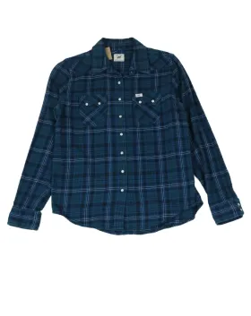 CAMISA DE CUADROS LEE HOMBRE AZUL Y VERDE