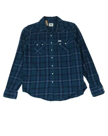 CAMISA DE CUADROS LEE HOMBRE AZUL Y VERDE