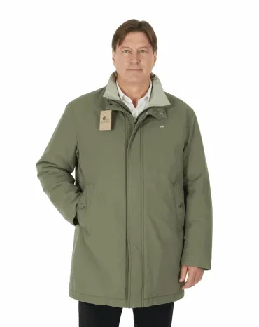 PARKA LACOSTE HOMBRE VERDE KAKI