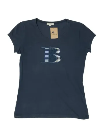CAMISETA MANGA CORTA BURBERRY MUJER AZUL MARINO