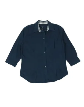 CAMISA BURBERRY MUJER AZUL MARINO