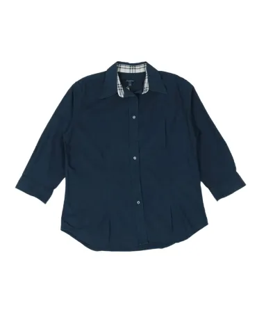 CAMISA BURBERRY MUJER AZUL MARINO