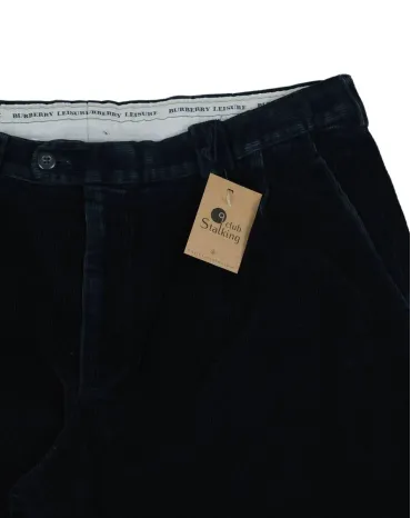 PANTALÓN DE PANA BURBERRY HOMBRE NEGRO