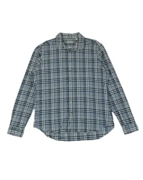 CAMISA BURBERRY CUADROS UNISEX GRIS AZULADO